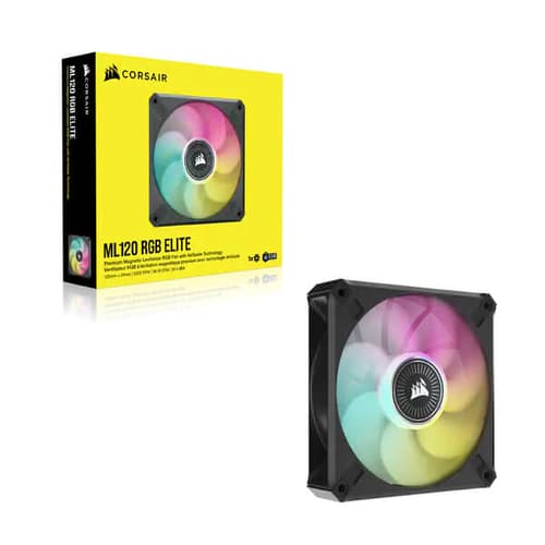 Corsair iCUE ML120 RGB Elite 120mm Cabinet Fan (Single Pack)
